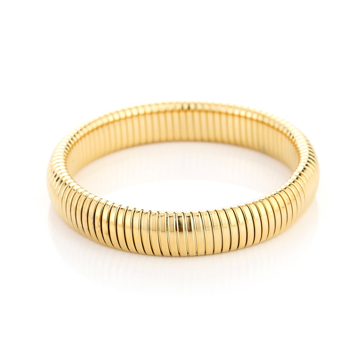 Bold Bangle gouden stainless steel statement armband