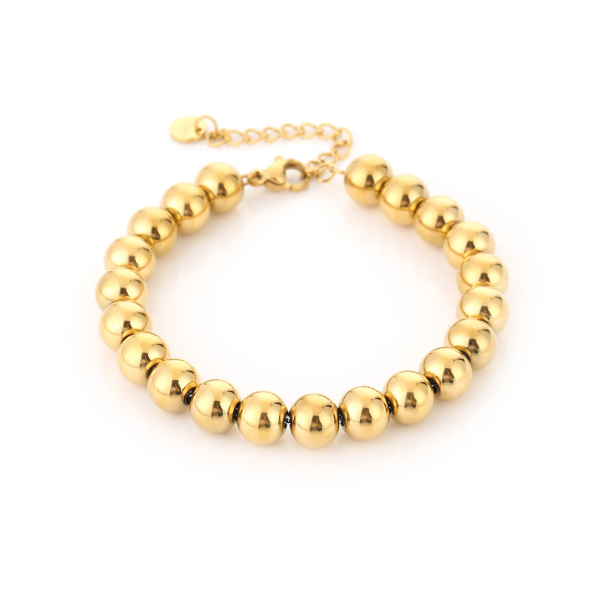 Gold Bead Bracelet gouden stainless steel kralenarmband