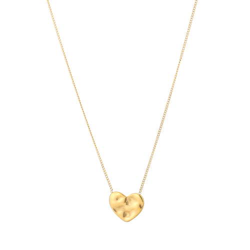 Amour Necklace gouden stainless steel ketting met hartdetail